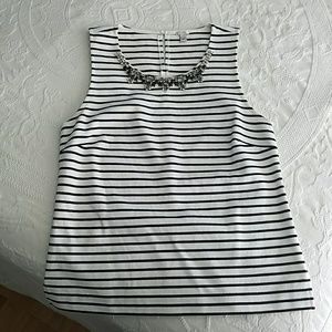 JCrew sleeve less jewel neck tank